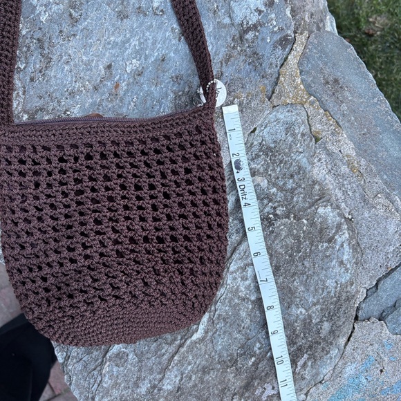 The Sak Dark Brown Crochet shoulder bag new without tags - Picture 5 of 8